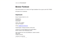 Desktop Screenshot of bremer-feinkost.de